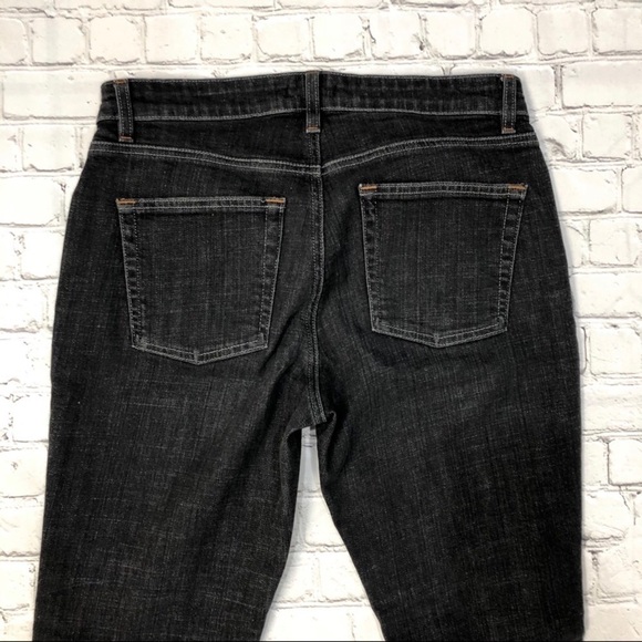 Eileen Fisher Straight Leg Jeans Black Size 4 Organic Cotton - Picture 5 of 9